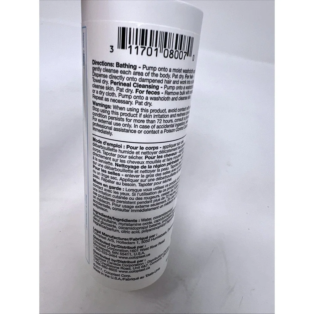 Coloplast Bedside-Care No Rinse Cleanser Spray 8.1 oz 61762 + Emesis Basin
